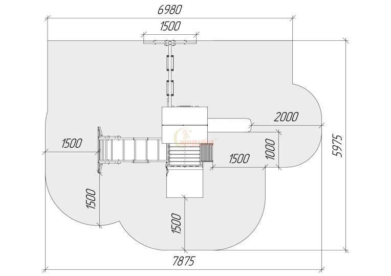 Детская площадка Савушка TooSun 4 с песочницей